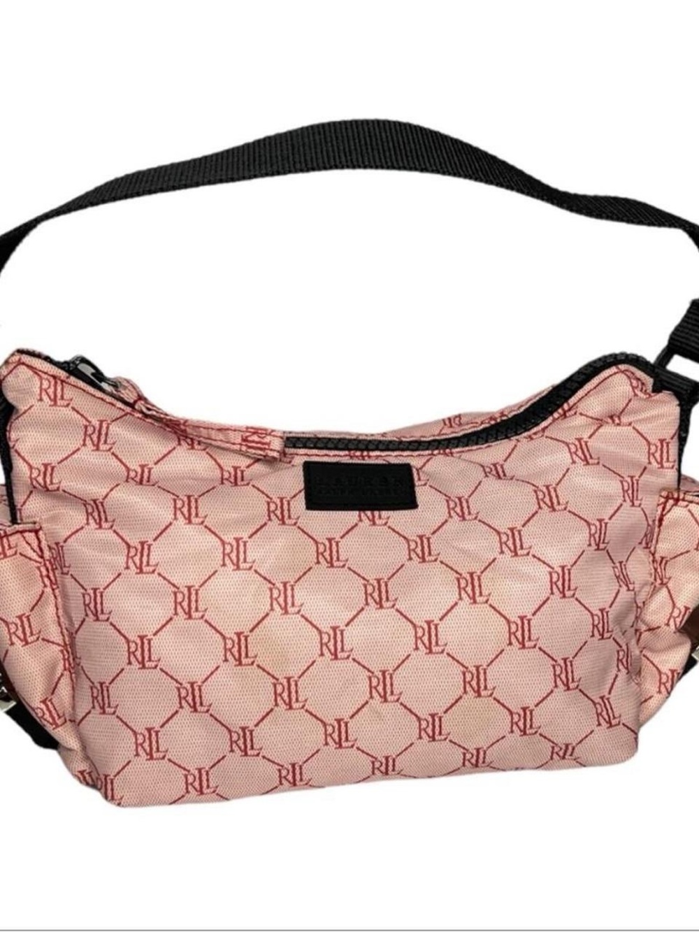 Vintage NWT Y2K red Ralph Lauren Polo nylon shoulder bag